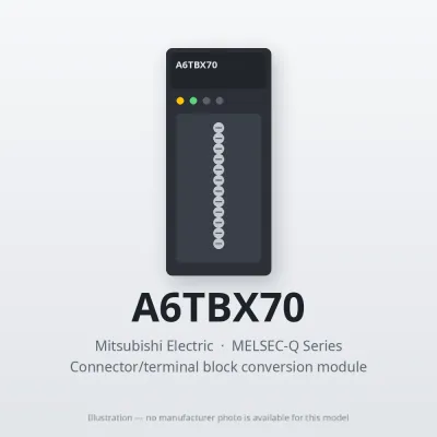 A6TBX70 Mitsubishi MELSEC-Q Series Connector/terminal block conversion module