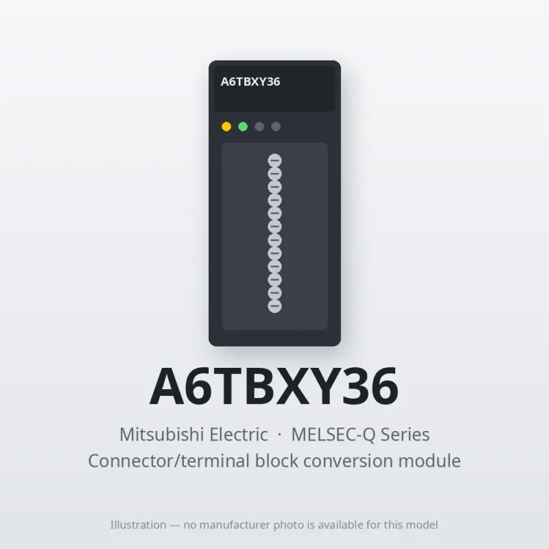 A6TBXY36 Mitsubishi MELSEC-Q Series Connector/terminal block conversion module