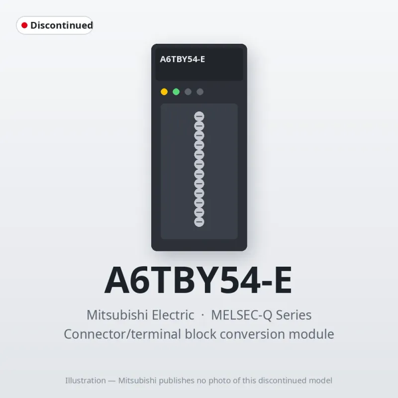 A6TBY54-E Mitsubishi MELSEC-Q Series Connector/terminal block conversion module