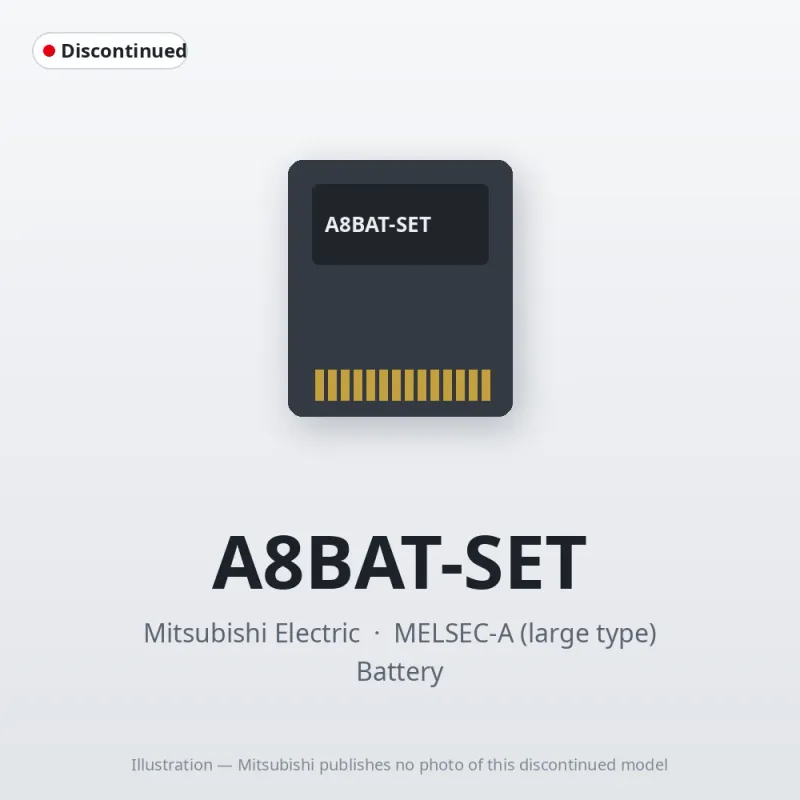 A8BAT-SET Mitsubishi MELSEC-A Battery
