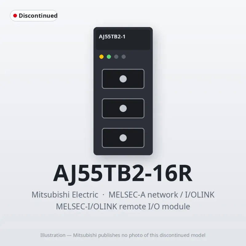 AJ55TB2-16R Mitsubishi MELSEC-I/OLINK remote I/O module