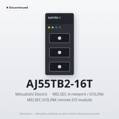 AJ55TB2-16T Mitsubishi MELSEC-I/OLINK remote I/O module