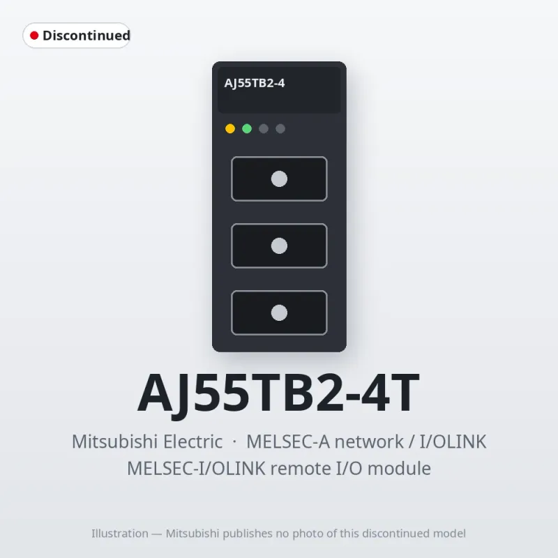 AJ55TB2-4T Mitsubishi MELSEC-I/OLINK remote I/O module