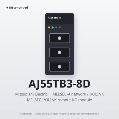 AJ55TB3-8D Mitsubishi MELSEC-I/OLINK remote I/O module