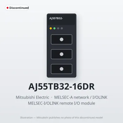 AJ55TB32-16DR Mitsubishi MELSEC-I/OLINK remote I/O module