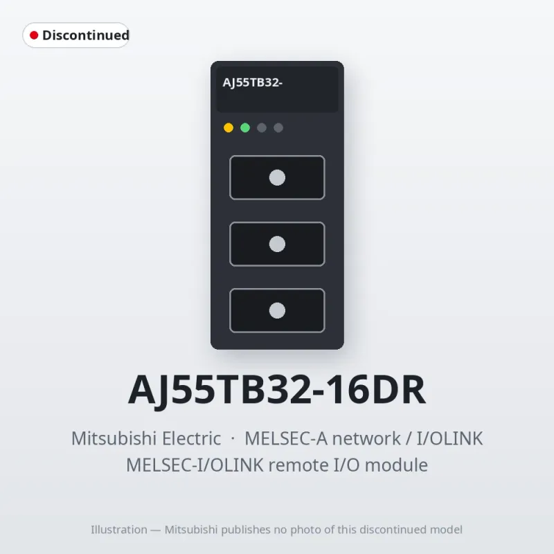 AJ55TB32-16DR Mitsubishi MELSEC-I/OLINK remote I/O module