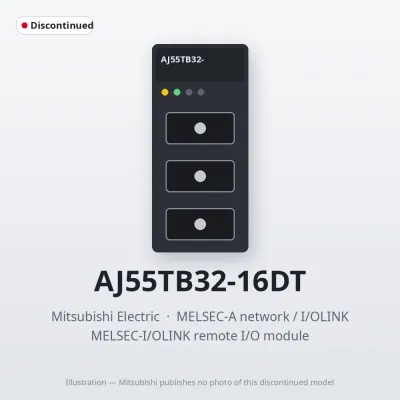 AJ55TB32-16DT Mitsubishi MELSEC-I/OLINK remote I/O module