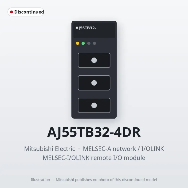AJ55TB32-4DR Mitsubishi MELSEC-I/OLINK remote I/O module