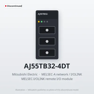 AJ55TB32-4DT Mitsubishi MELSEC-I/OLINK remote I/O module