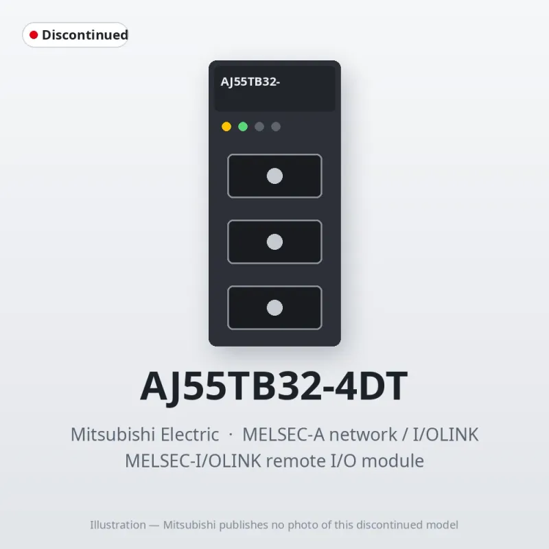 AJ55TB32-4DT Mitsubishi MELSEC-I/OLINK remote I/O module