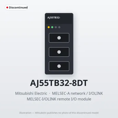 AJ55TB32-8DT Mitsubishi MELSEC-I/OLINK remote I/O module