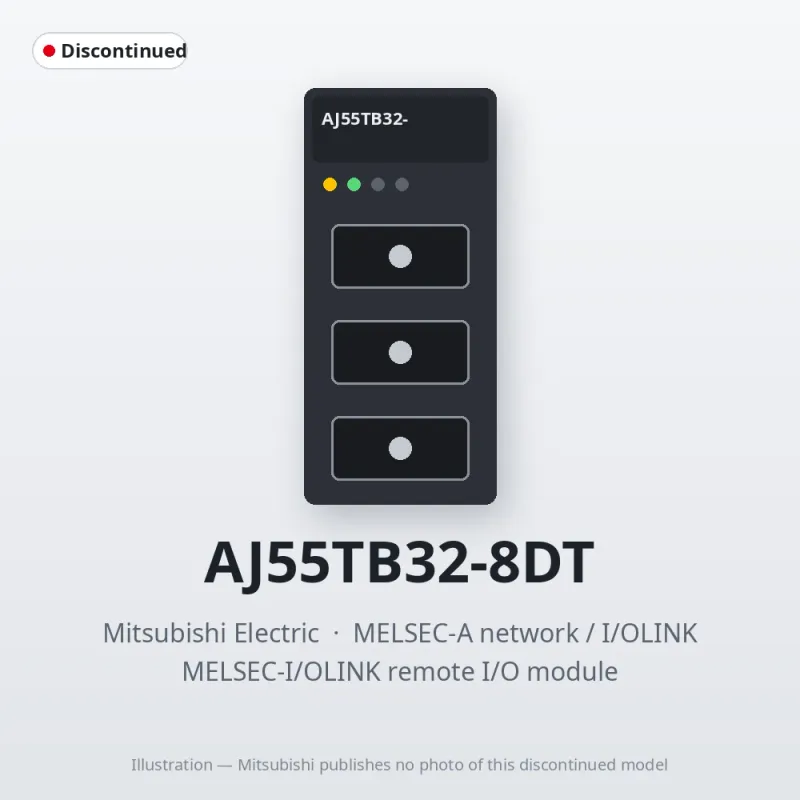 AJ55TB32-8DT Mitsubishi MELSEC-I/OLINK remote I/O module