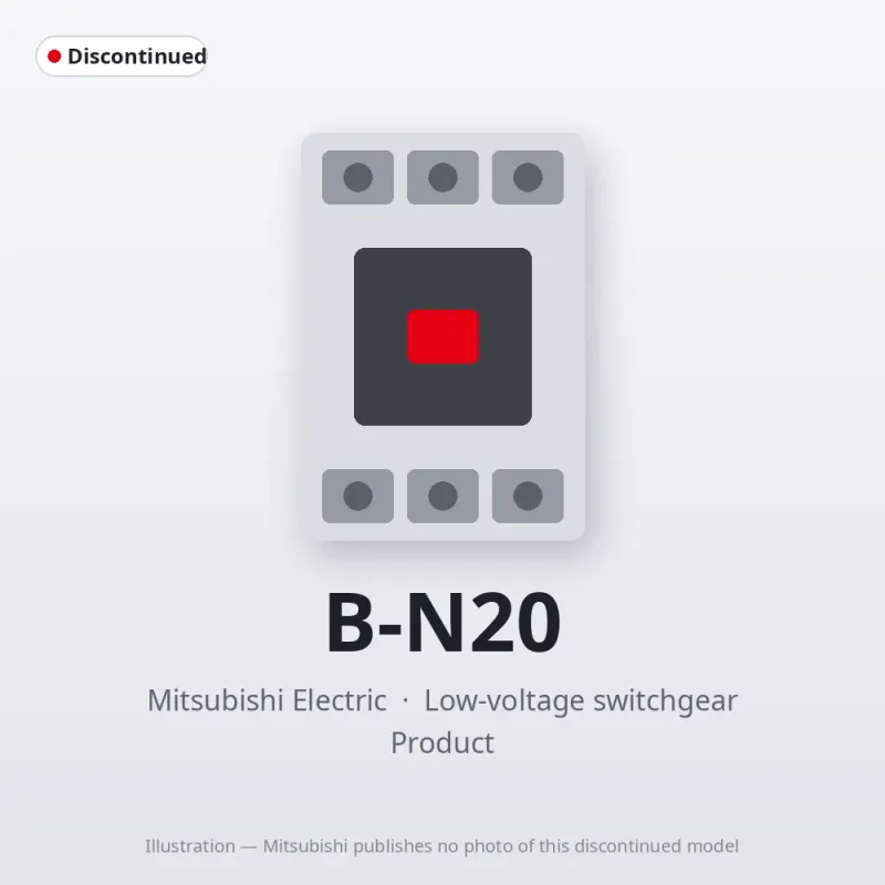 B-N20 Mitsubishi Low-voltage switchgear Magnetic Contactor