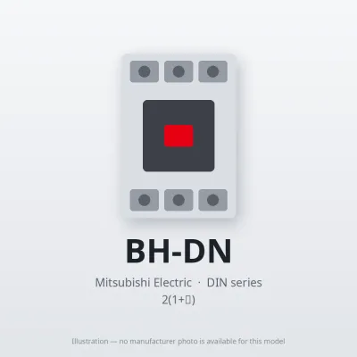 BH-DN Mitsubishi Circuit breaker 2(1+Ｎ)