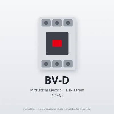 BV-D Mitsubishi Circuit breaker 2(1+N)