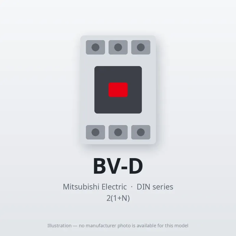 BV-D Mitsubishi Circuit breaker 2(1+N)