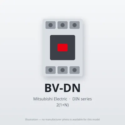 BV-DN Mitsubishi Circuit breaker 2(1+N)