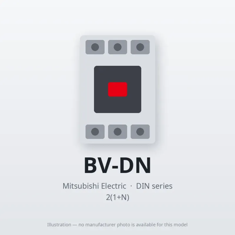 BV-DN Mitsubishi Circuit breaker 2(1+N)