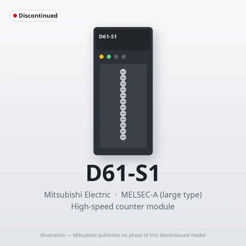 Mitsubishi Electric D61-S1 – Mitsubishi MELSEC-A High-speed counter module