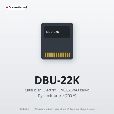 DBU-22K Mitsubishi MELSERVO servo Dynamic brake (200 V)