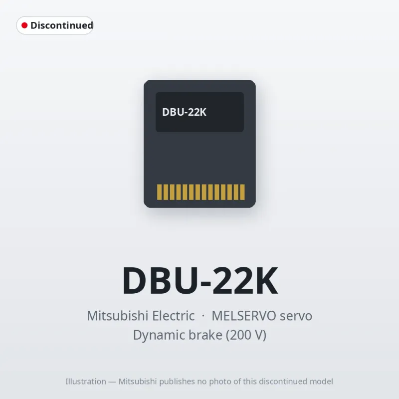 DBU-22K Mitsubishi MELSERVO servo Dynamic brake (200 V)