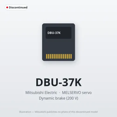 DBU-37K Mitsubishi MELSERVO servo Dynamic brake (200 V)