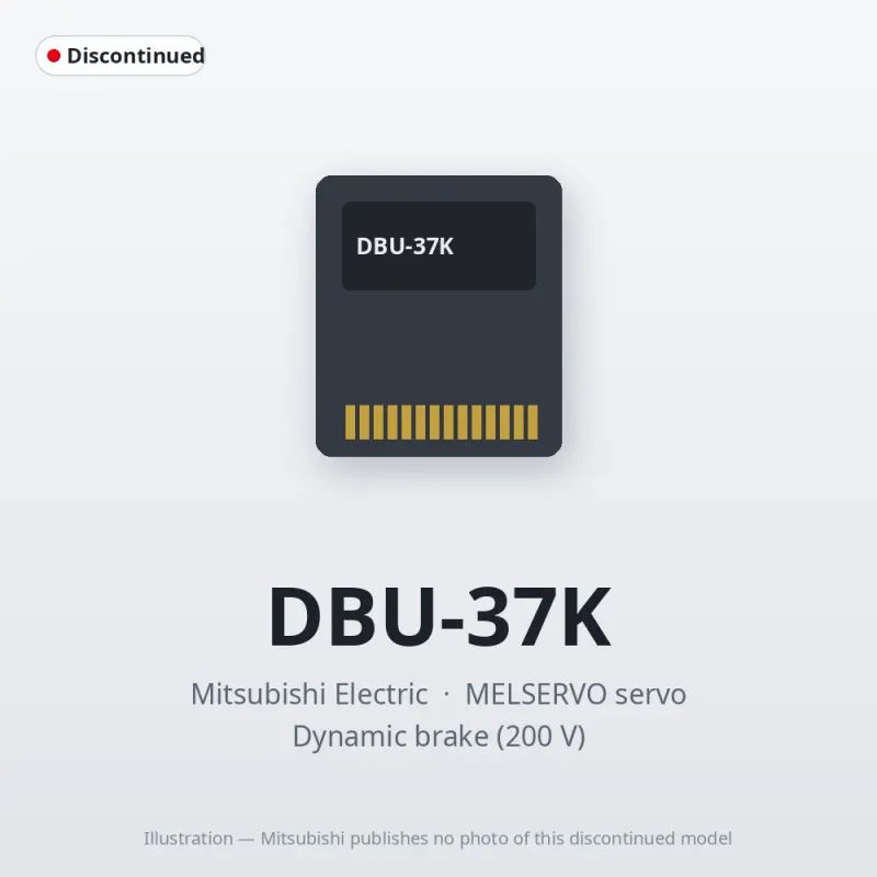 DBU-37K Mitsubishi MELSERVO servo Dynamic brake (200 V)