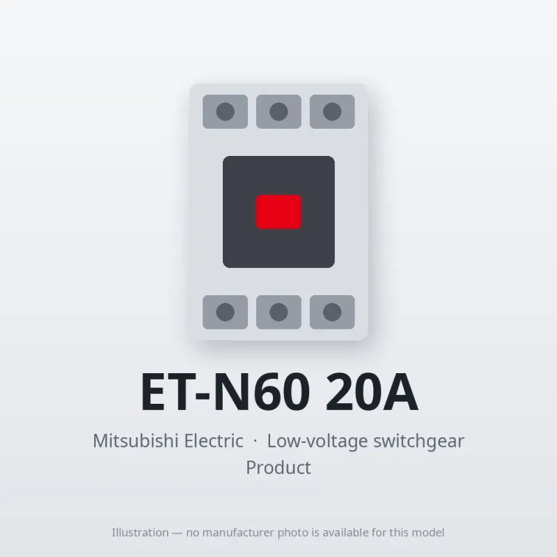 ET-N60 20A Mitsubishi Low-voltage switchgear Related Equipment