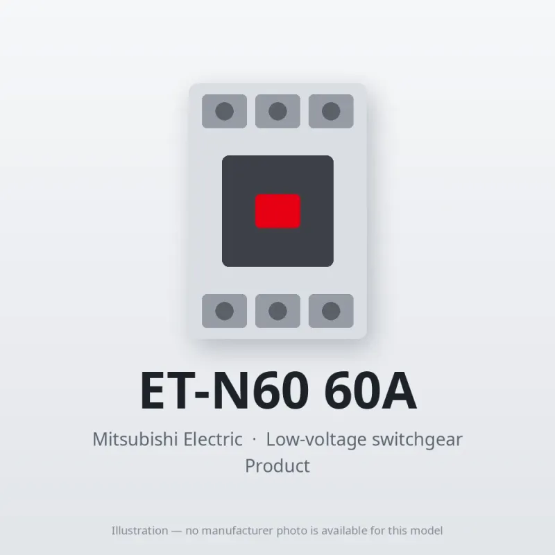 ET-N60 60A Mitsubishi Low-voltage switchgear Related Equipment