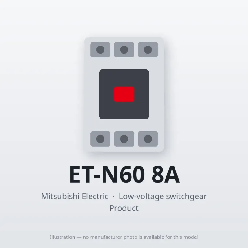 ET-N60 8A Mitsubishi Low-voltage switchgear Related Equipment