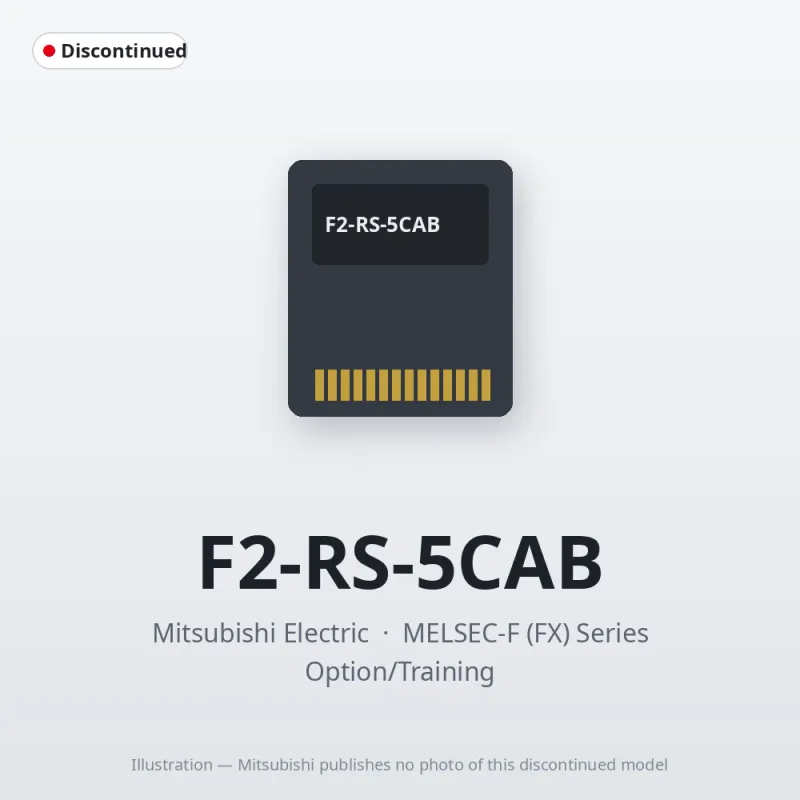 F2-RS-5CAB Mitsubishi MELSEC-F (FX) Series Option/Training