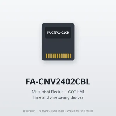 FA-CNV2402CBL Mitsubishi GOT HMI RS-422 connector conversion cable