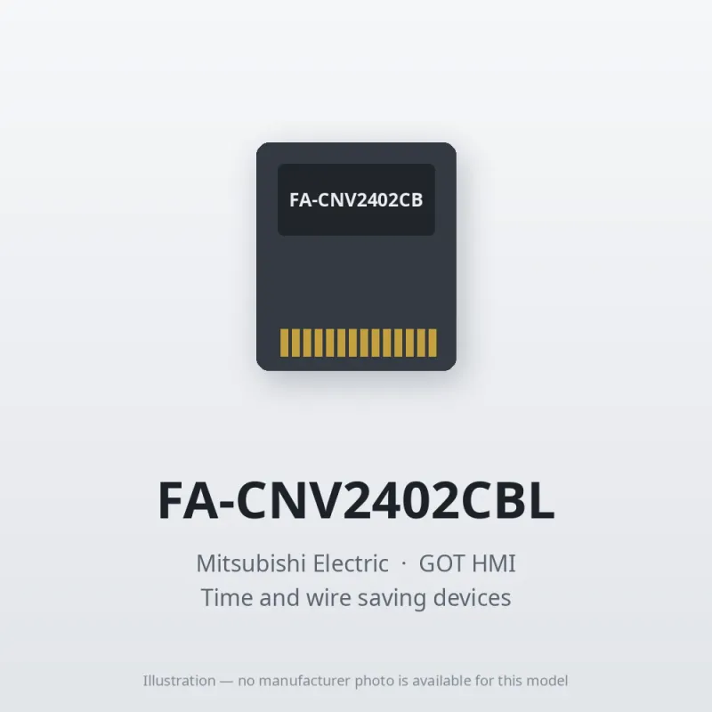 FA-CNV2402CBL Mitsubishi GOT HMI RS-422 connector conversion cable