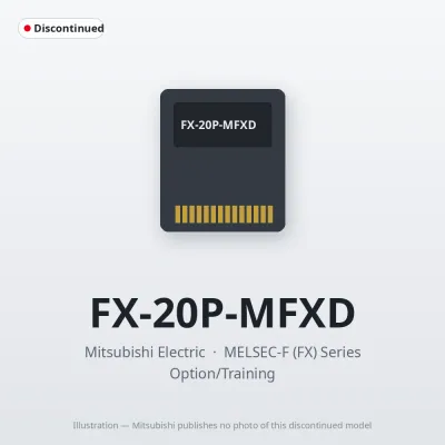 FX-20P-MFXD Mitsubishi MELSEC-F (FX) Series Option/Training