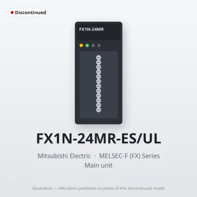 FX1N-24MR-ES/UL Mitsubishi MELSEC-F (FX) Series Main unit
