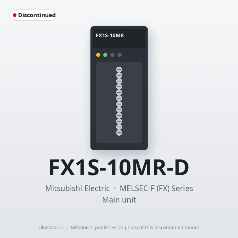 FX1S-10MR-D Mitsubishi MELSEC-F (FX) Series Main unit