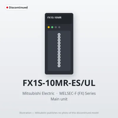 FX1S-10MR-ES/UL Mitsubishi MELSEC-F (FX) Series Main unit
