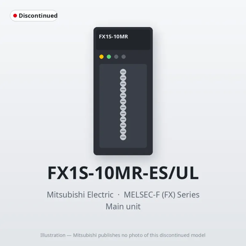 FX1S-10MR-ES/UL Mitsubishi MELSEC-F (FX) Series Main unit