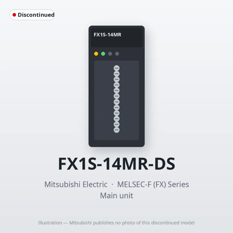 FX1S-14MR-DS Mitsubishi MELSEC-F (FX) Series Main unit