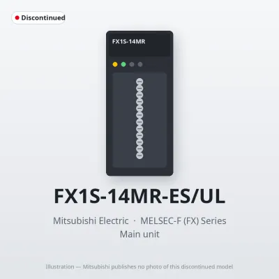 FX1S-14MR-ES/UL Mitsubishi MELSEC-F (FX) Series Main unit