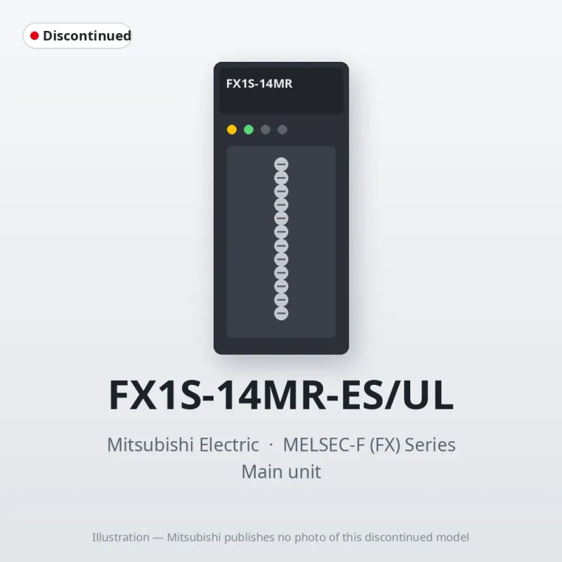 FX1S-14MR-ES/UL Mitsubishi MELSEC-F (FX) Series Main unit