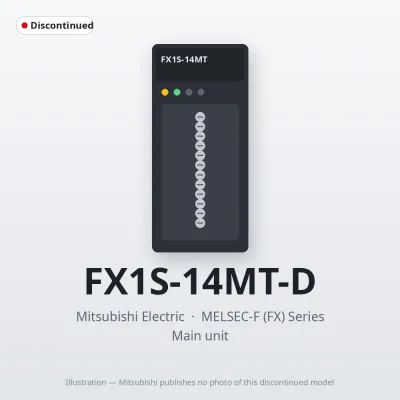 FX1S-14MT-D Mitsubishi MELSEC-F (FX) Series Main unit
