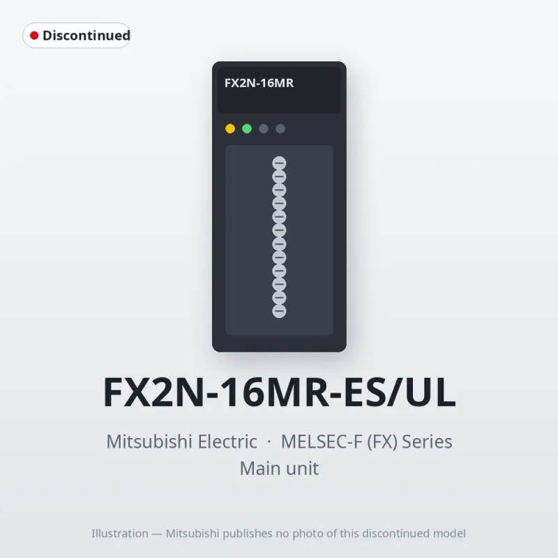 FX2N-16MR-ES/UL Mitsubishi MELSEC-F (FX) Series Main unit