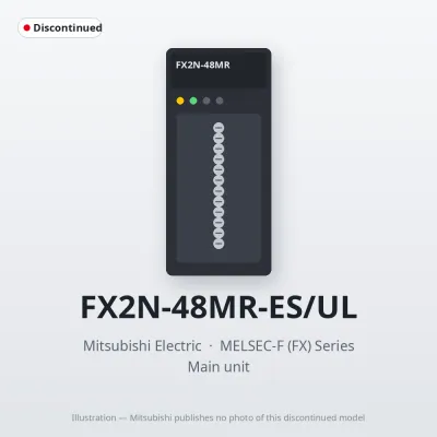 FX2N-48MR-ES/UL Mitsubishi MELSEC-F (FX) Series Main unit
