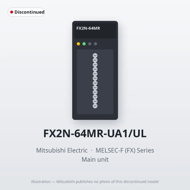 FX2N-64MR-UA1/UL Mitsubishi MELSEC-F (FX) Series Main unit