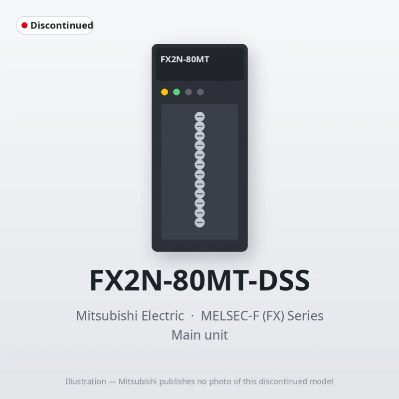 FX2N-80MT-DSS Mitsubishi MELSEC-F (FX) Series Main unit