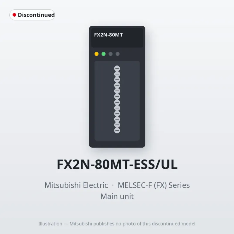 FX2N-80MT-ESS/UL Mitsubishi MELSEC-F (FX) Series Main unit