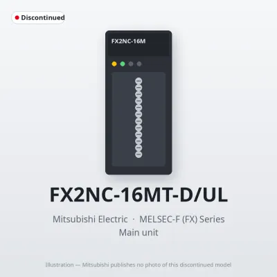 FX2NC-16MT-D/UL Mitsubishi MELSEC-F (FX) Series Main unit