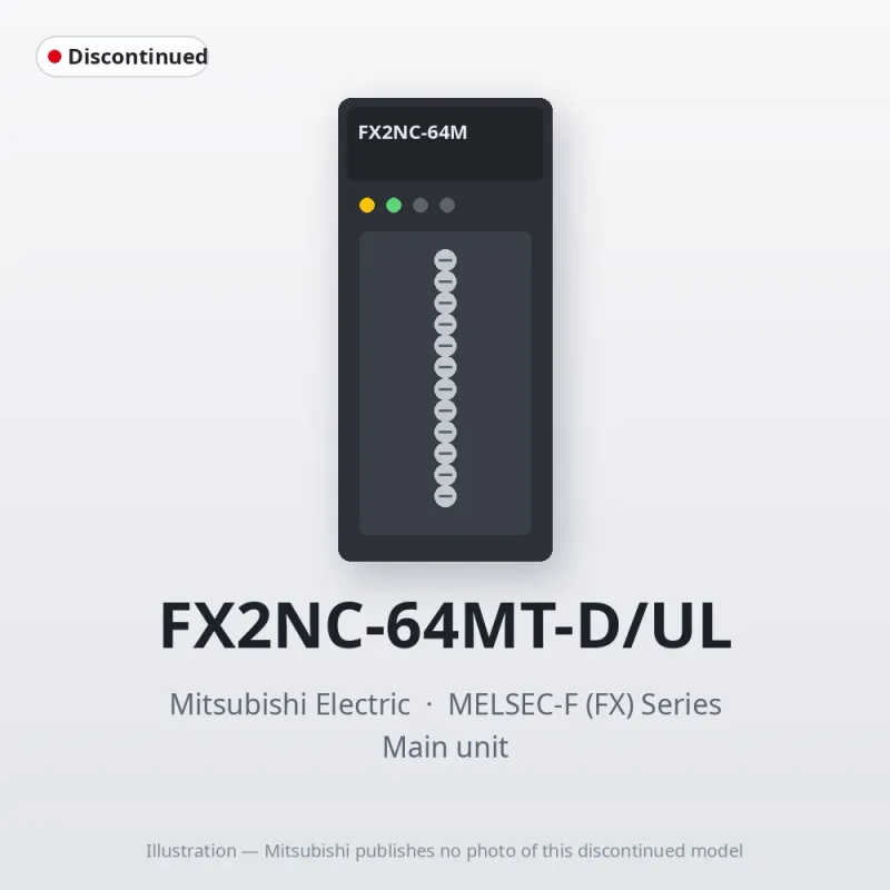 FX2NC-64MT-D/UL Mitsubishi MELSEC-F (FX) Series Main unit