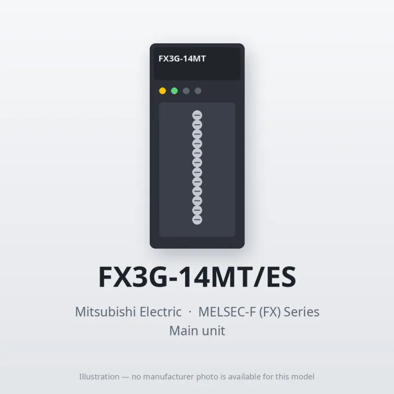 FX3G-14MT/ES Mitsubishi MELSEC-F (FX) Series Main unit